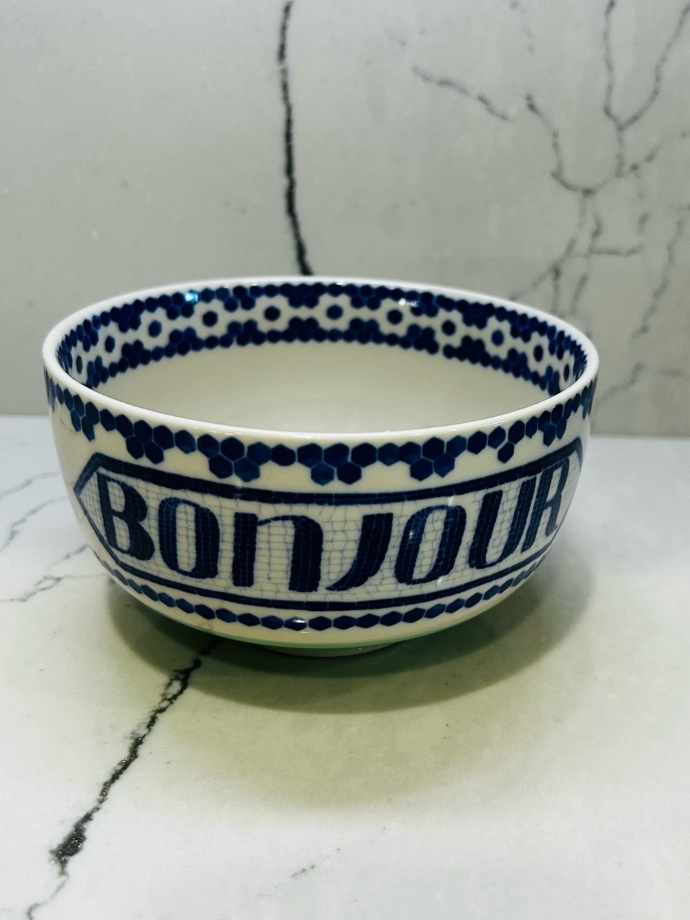 Anthropology Bonjour Good Morning Bowl